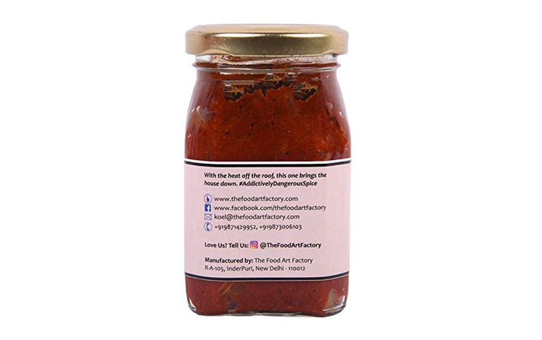 The Food Art Factory Spicy Lemon Pickle    Glass Jar  200 grams